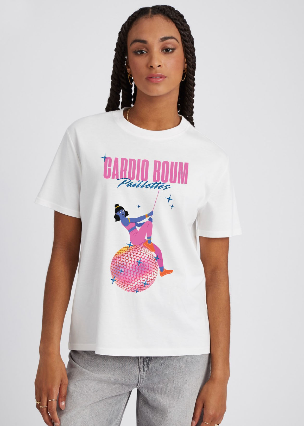Cardio boum t shirt mock up
