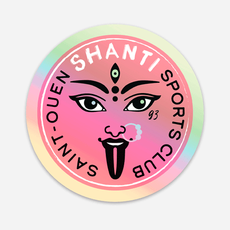 Autocollant holographique shanti